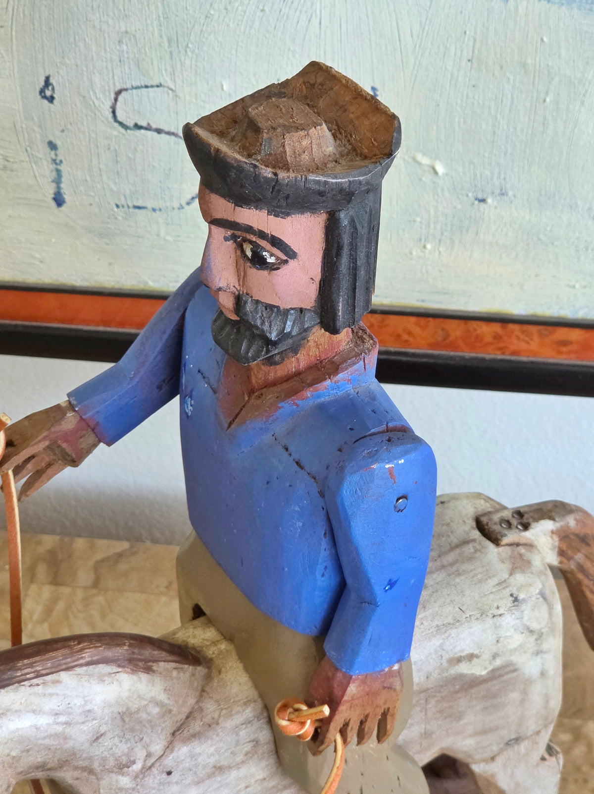 Vintage Guatemalan Santiago Matamoros Folk Art Sculpture