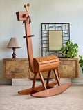 1960s Kaboodle Kit Wooden Giraffe Rocker