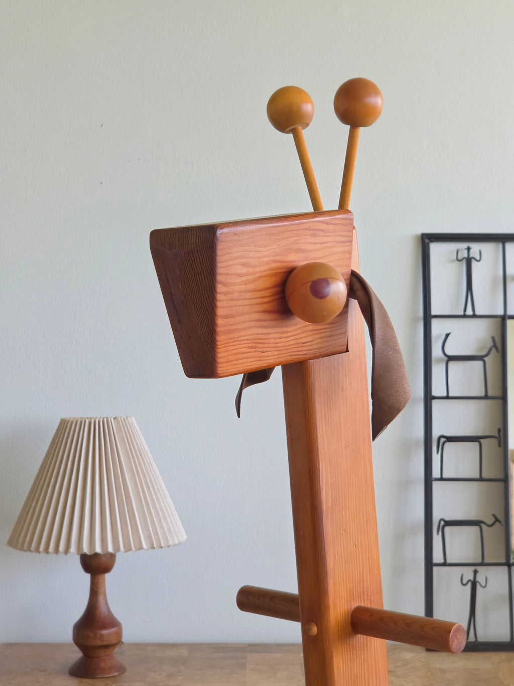 1960s Kaboodle Kit Wooden Giraffe Rocker