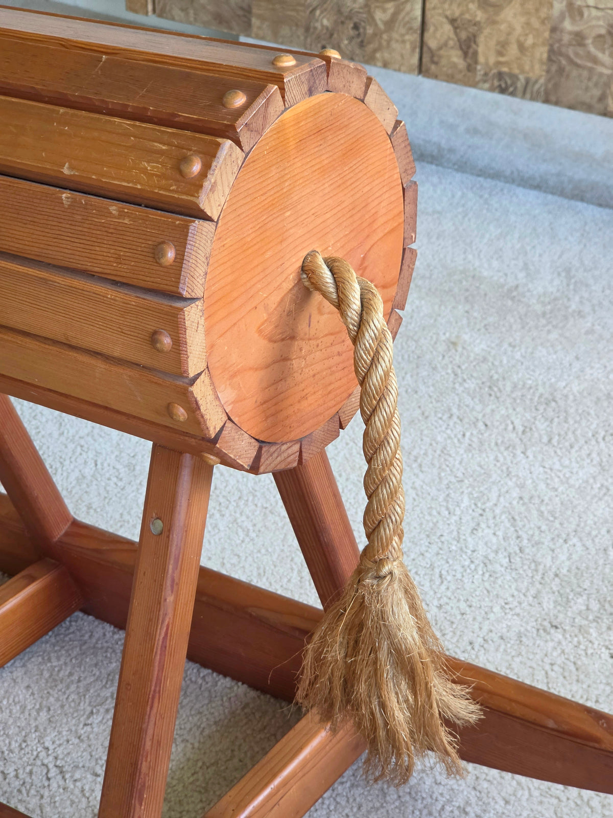 1960s Kaboodle Kit Wooden Giraffe Rocker