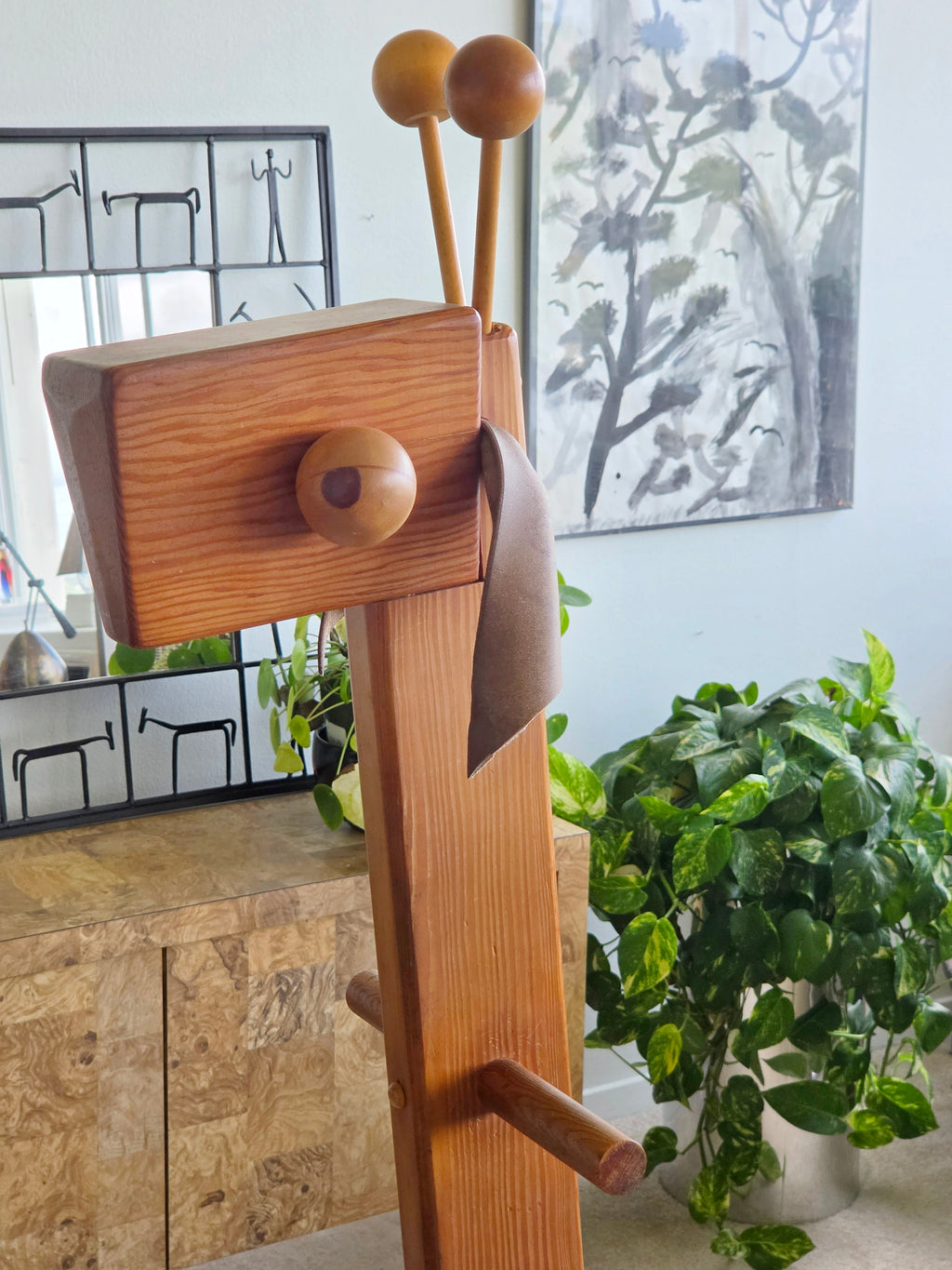 1960s Kaboodle Kit Wooden Giraffe Rocker