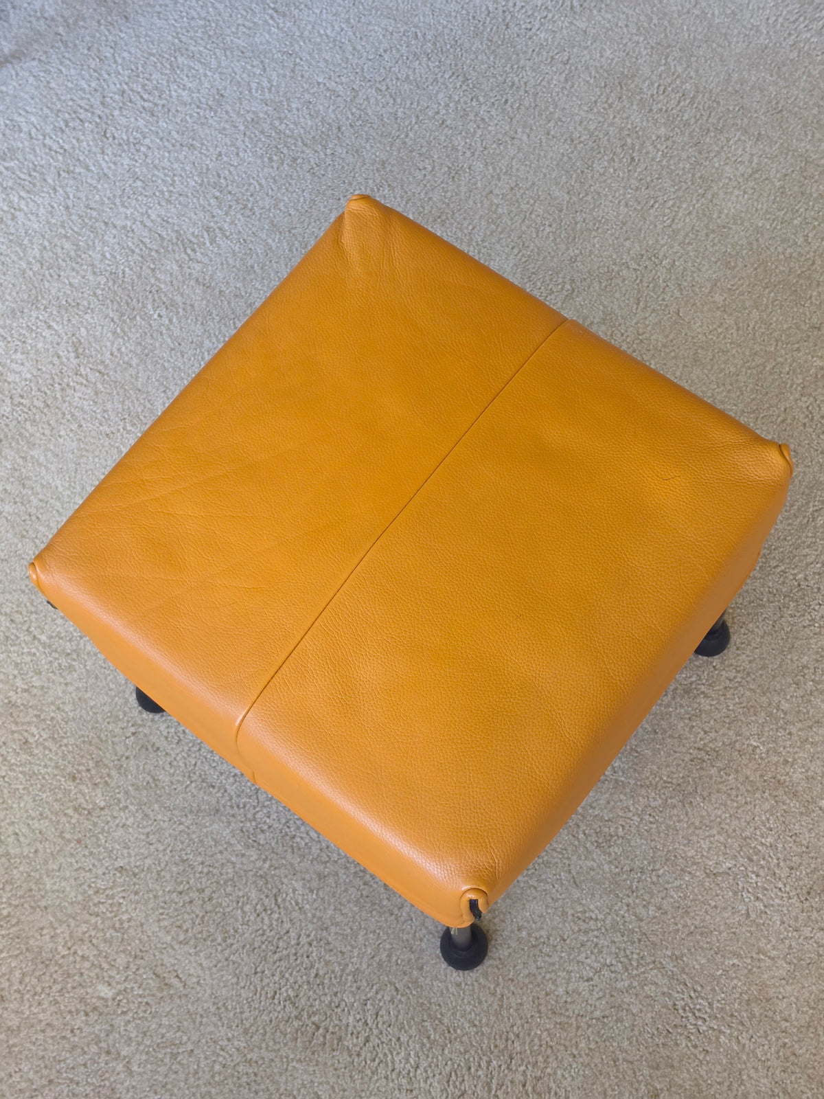 Gerard van den Berg “Charly” Leather Ottoman for Montis