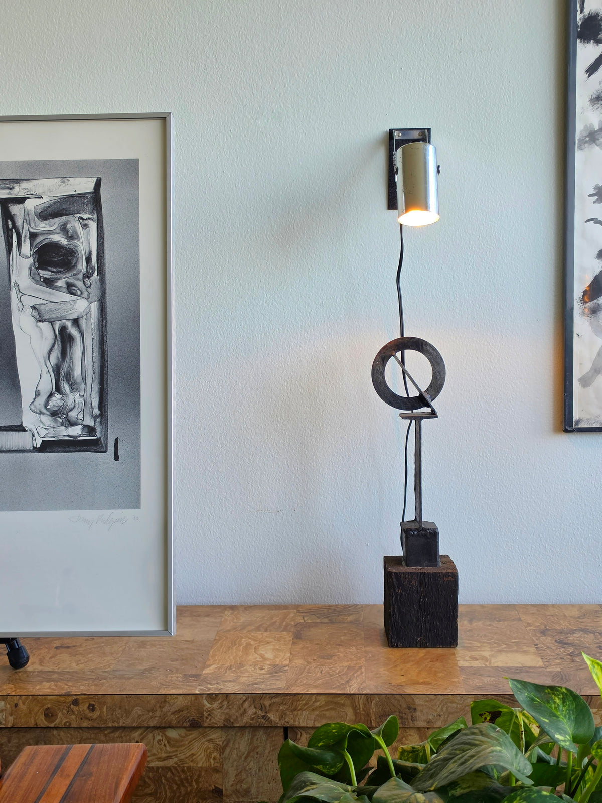 Vintage Chrome Articulating Task / Art Lamp