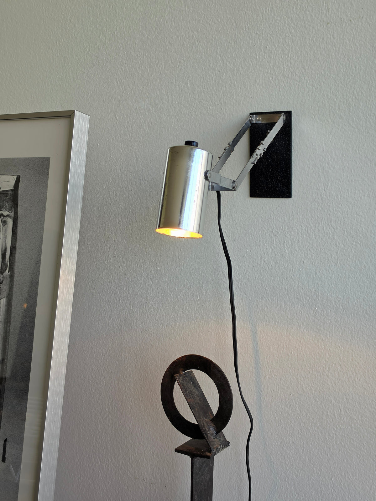 Vintage Chrome Articulating Task / Art Lamp