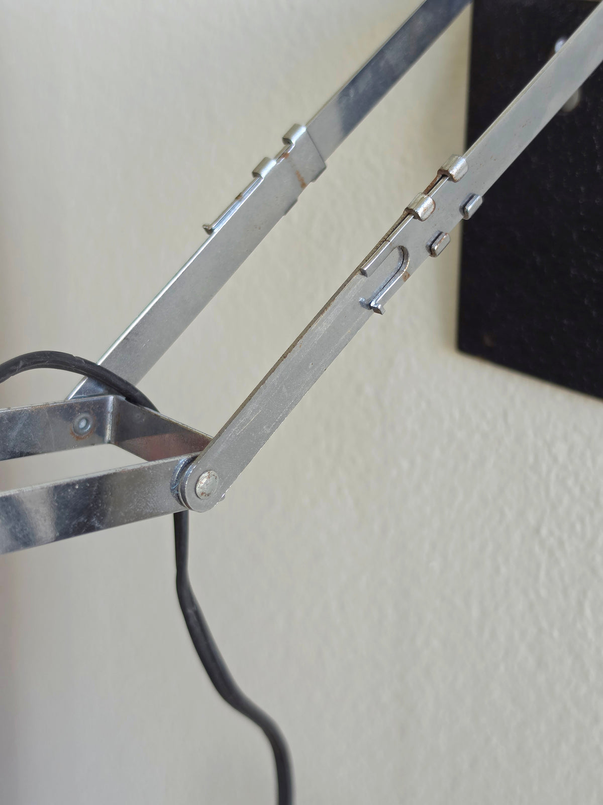 Vintage Chrome Articulating Task / Art Lamp
