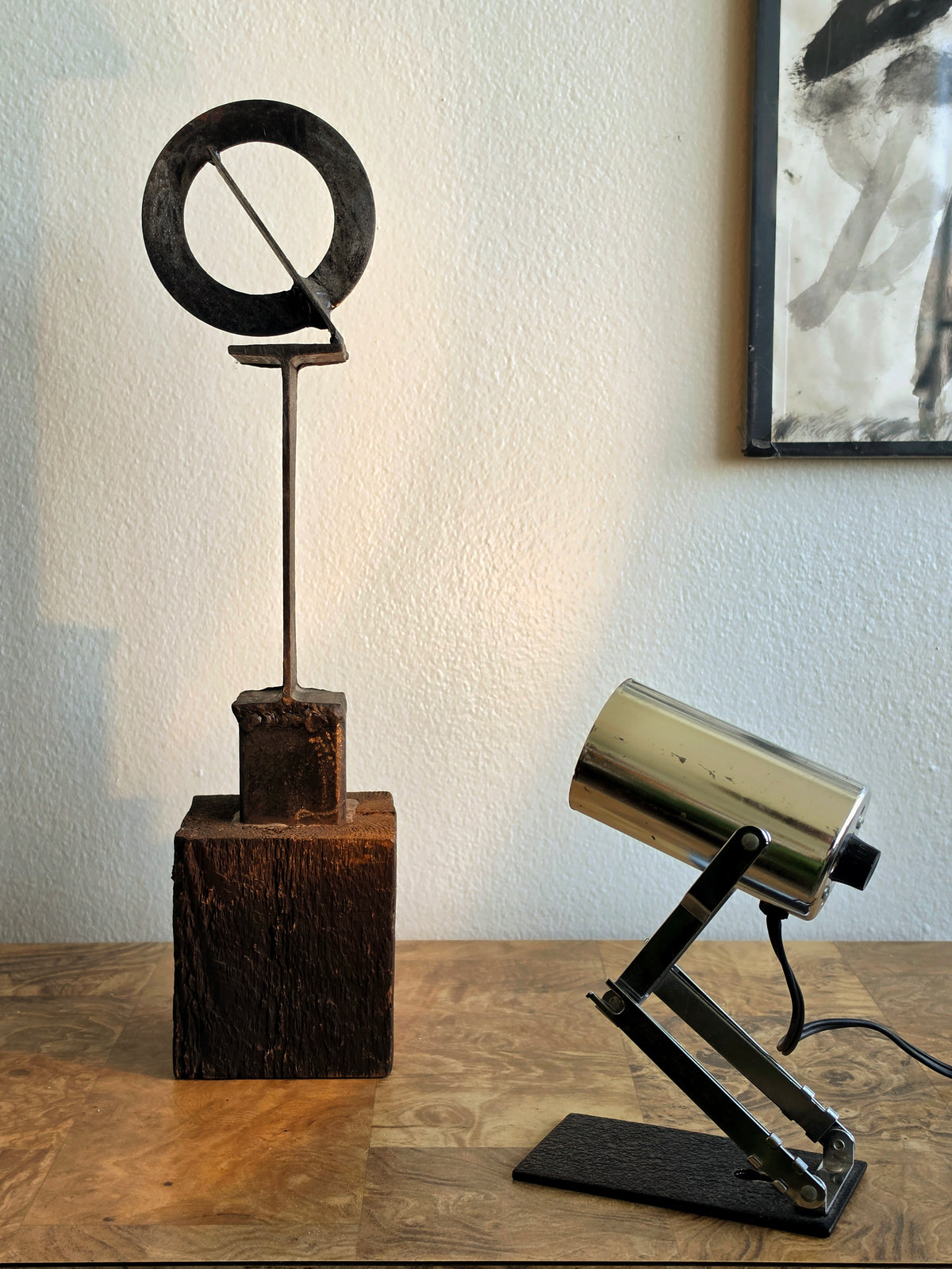 Vintage Chrome Articulating Task / Art Lamp