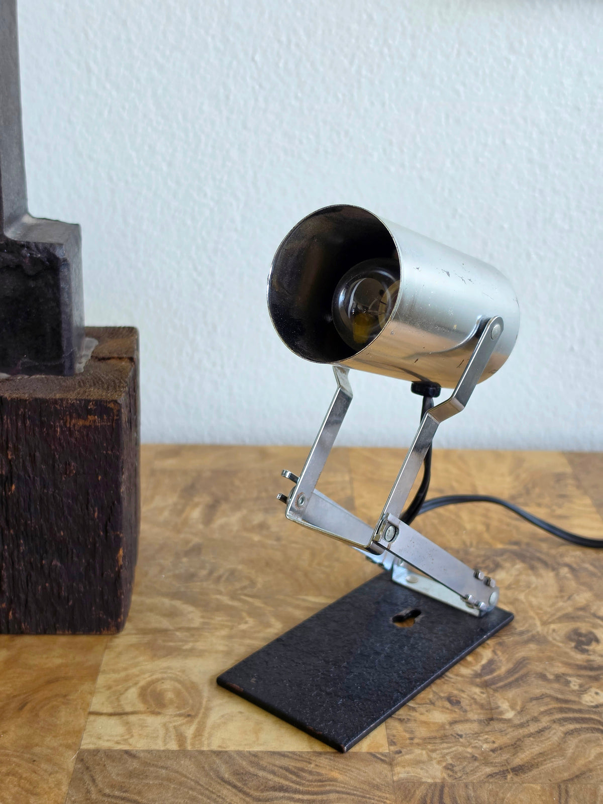 Vintage Chrome Articulating Task / Art Lamp