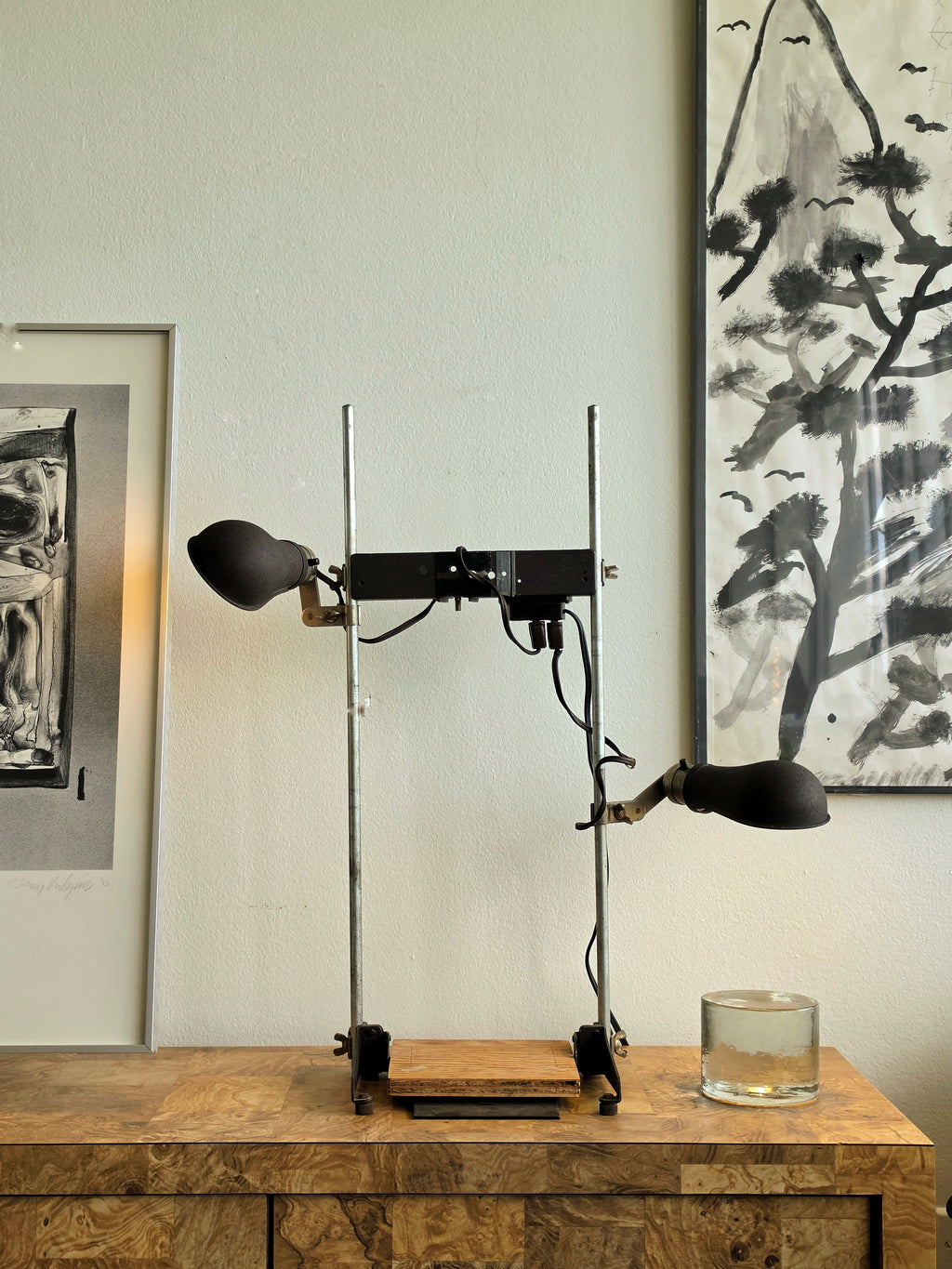 Vintage Industrial Adjustable Dual Task Lamp