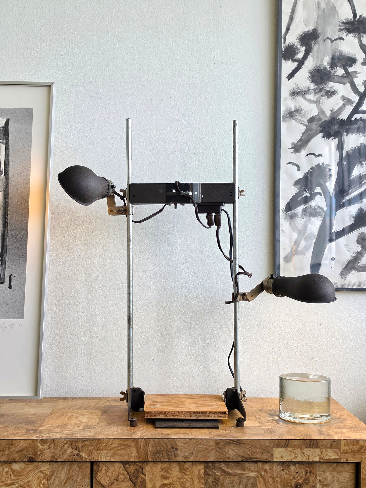 Vintage Industrial Adjustable Dual Task Lamp