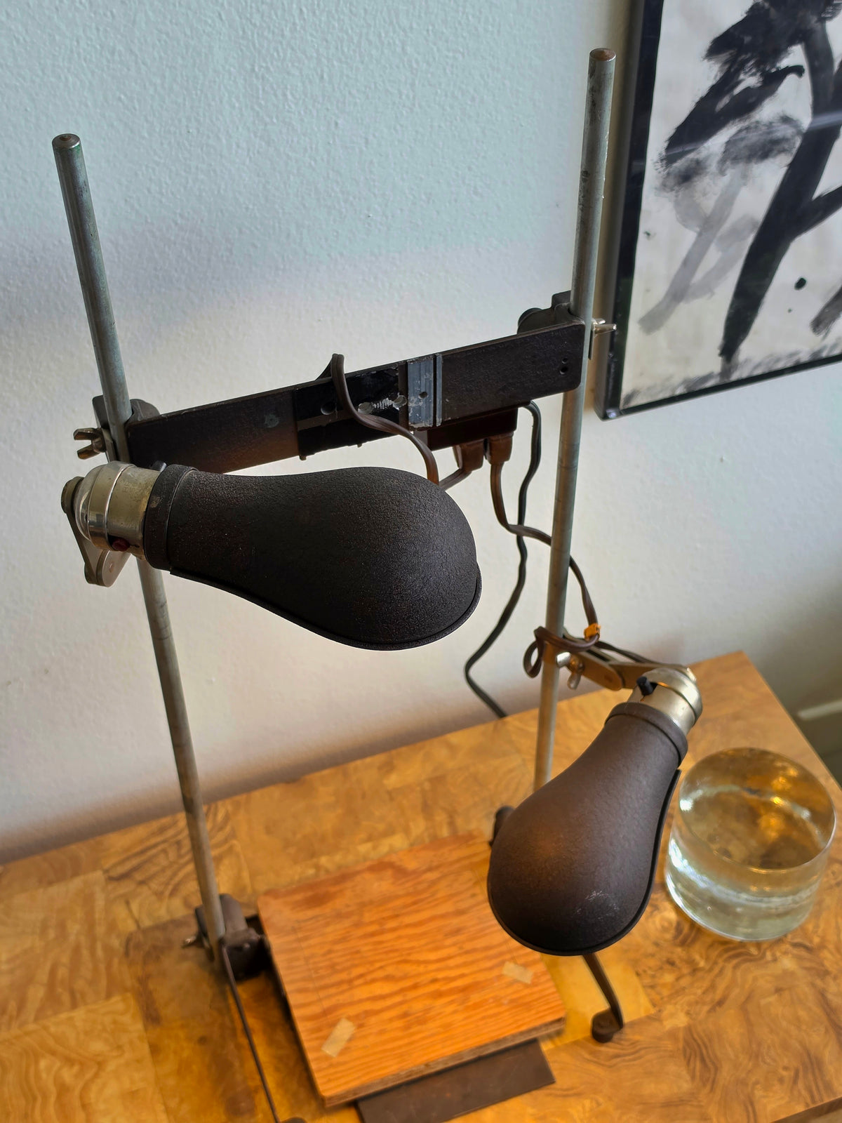Vintage Industrial Adjustable Dual Task Lamp