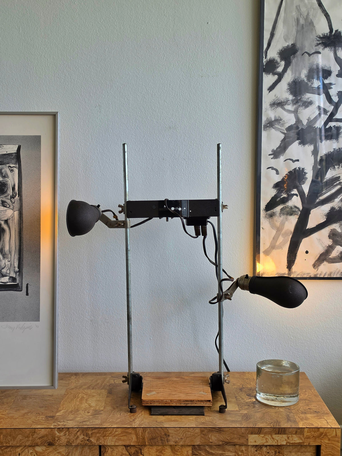 Vintage Industrial Adjustable Dual Task Lamp