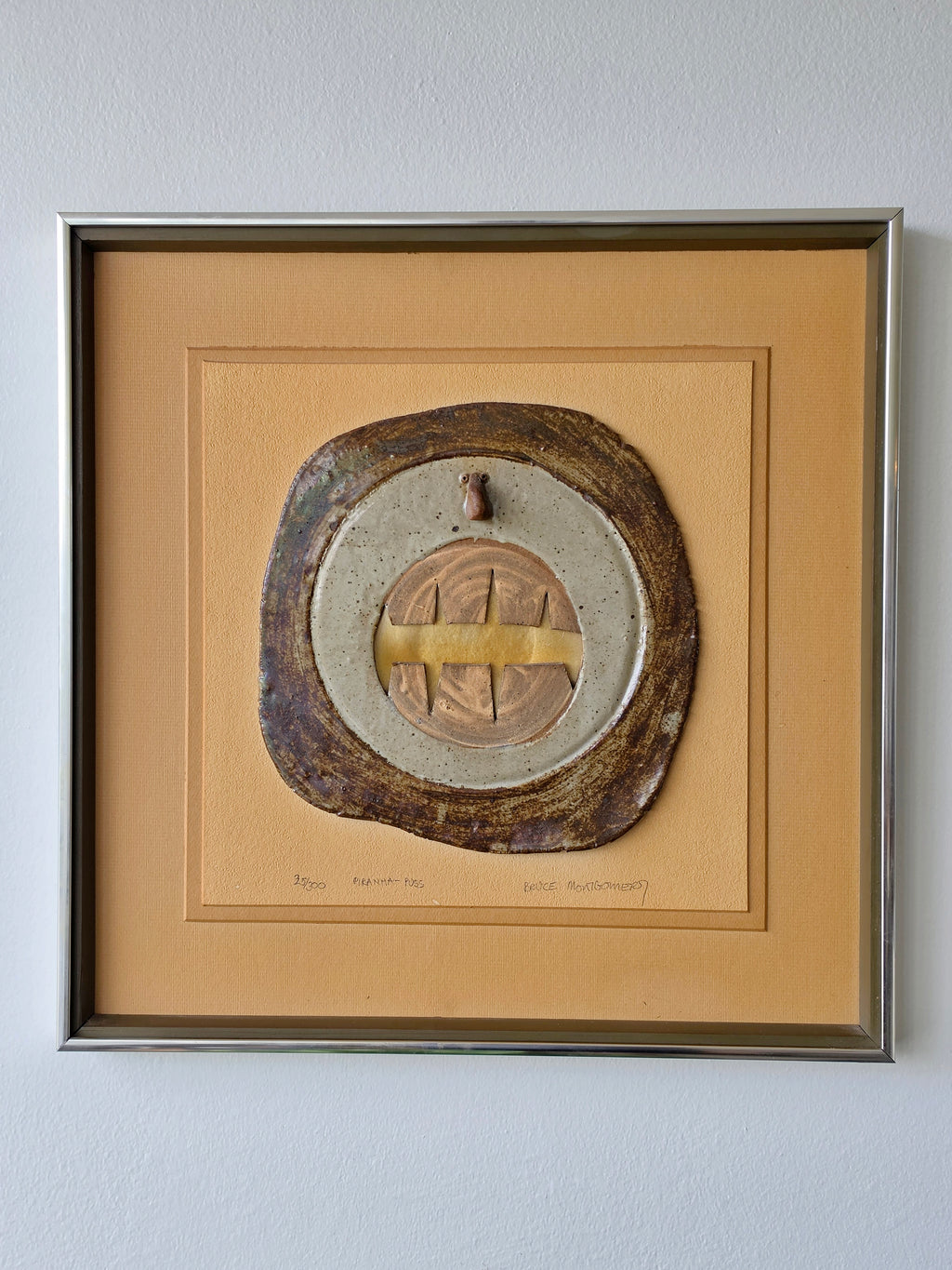 Bruce Montgomery “Piranha-Puss” Ceramic Relief