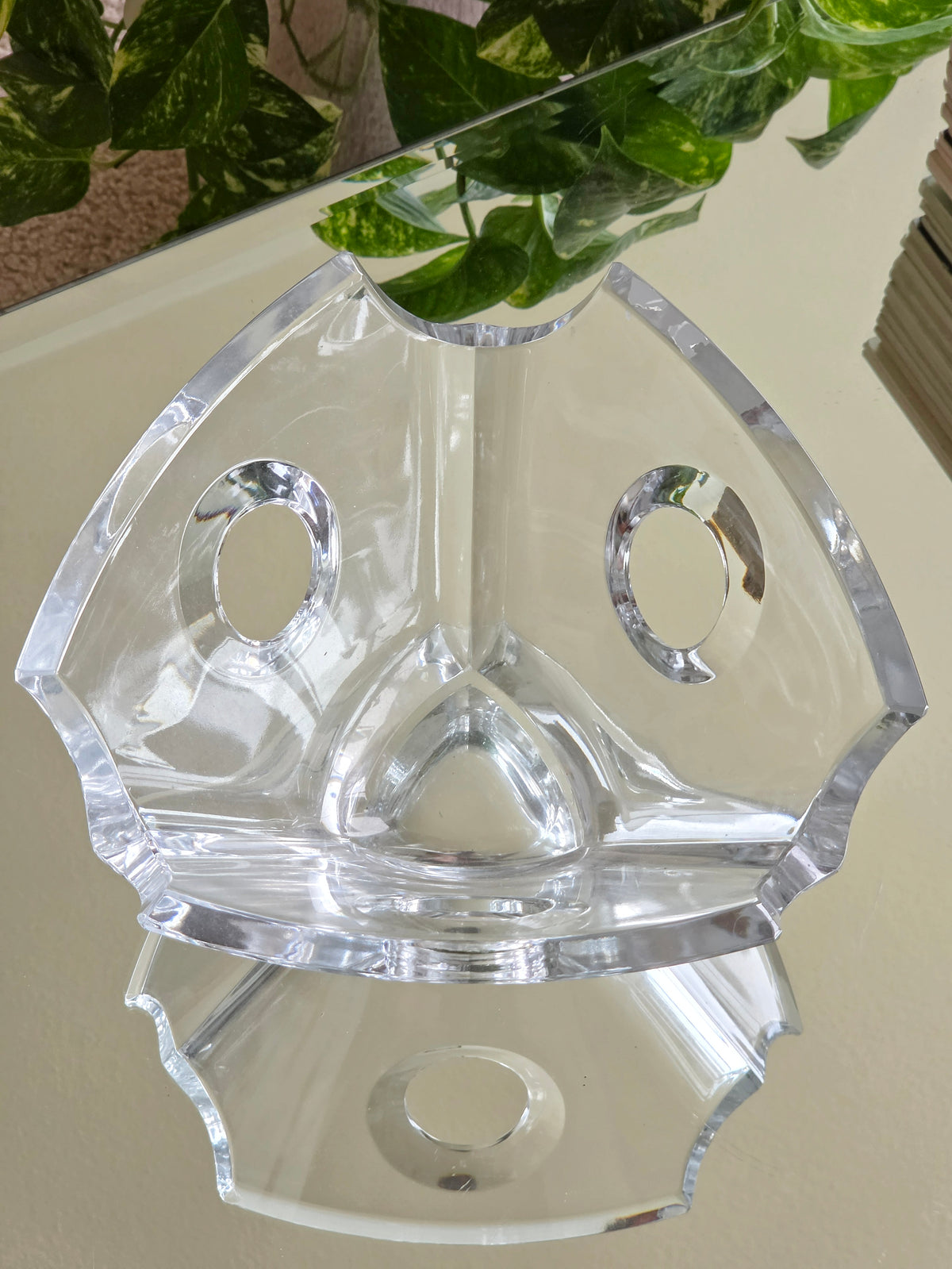 Mikasa Geometric 'Elite Citation' Crystal Bowl