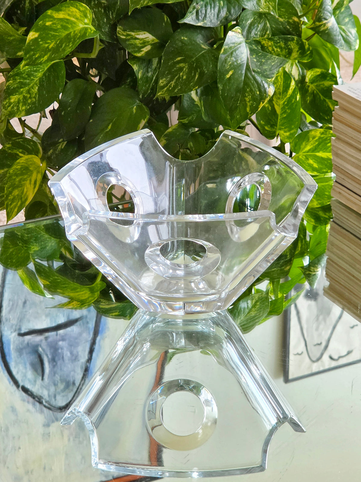 Mikasa Geometric 'Elite Citation' Crystal Bowl