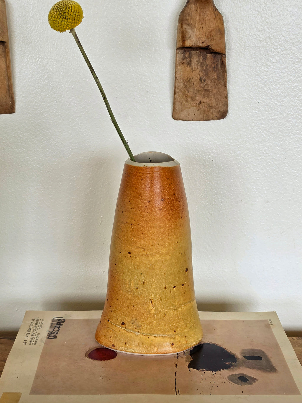 Tall Signed Studio Pottery Vase