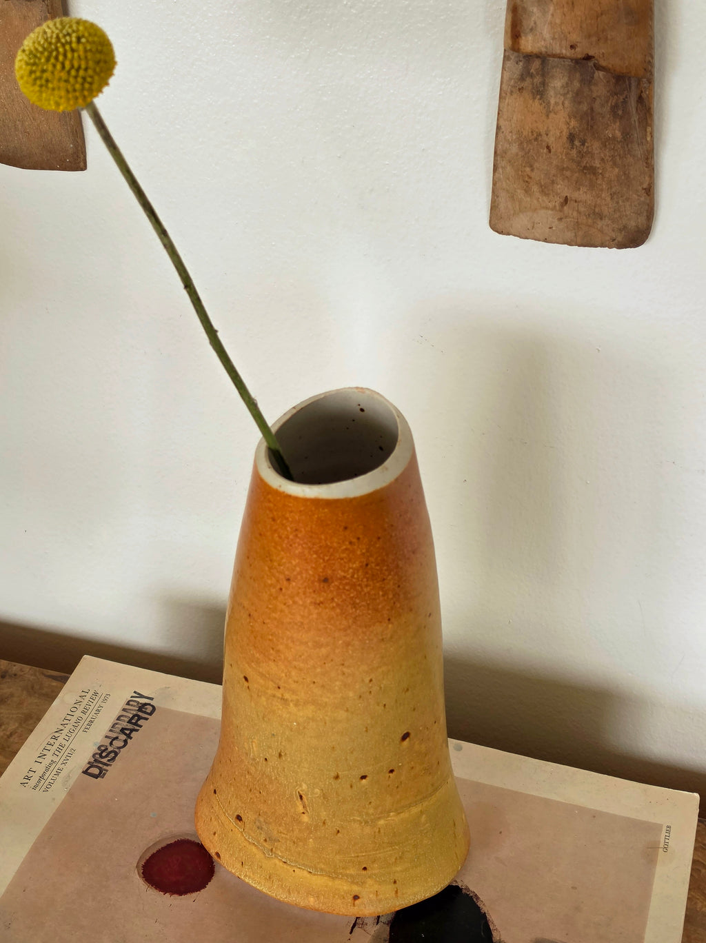Tall Signed Studio Pottery Vase