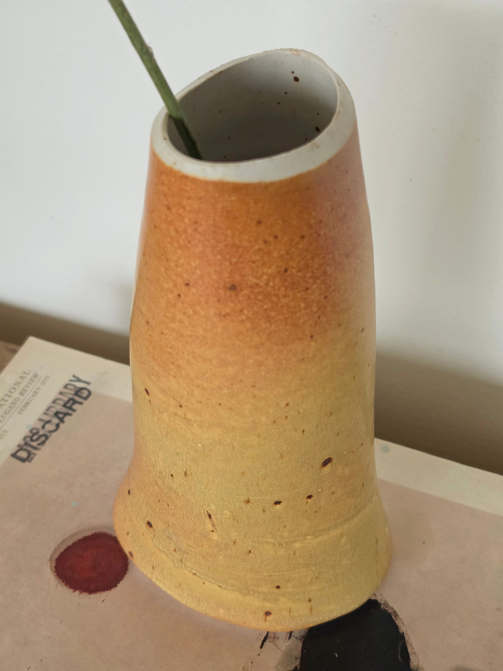 Tall Signed Studio Pottery Vase