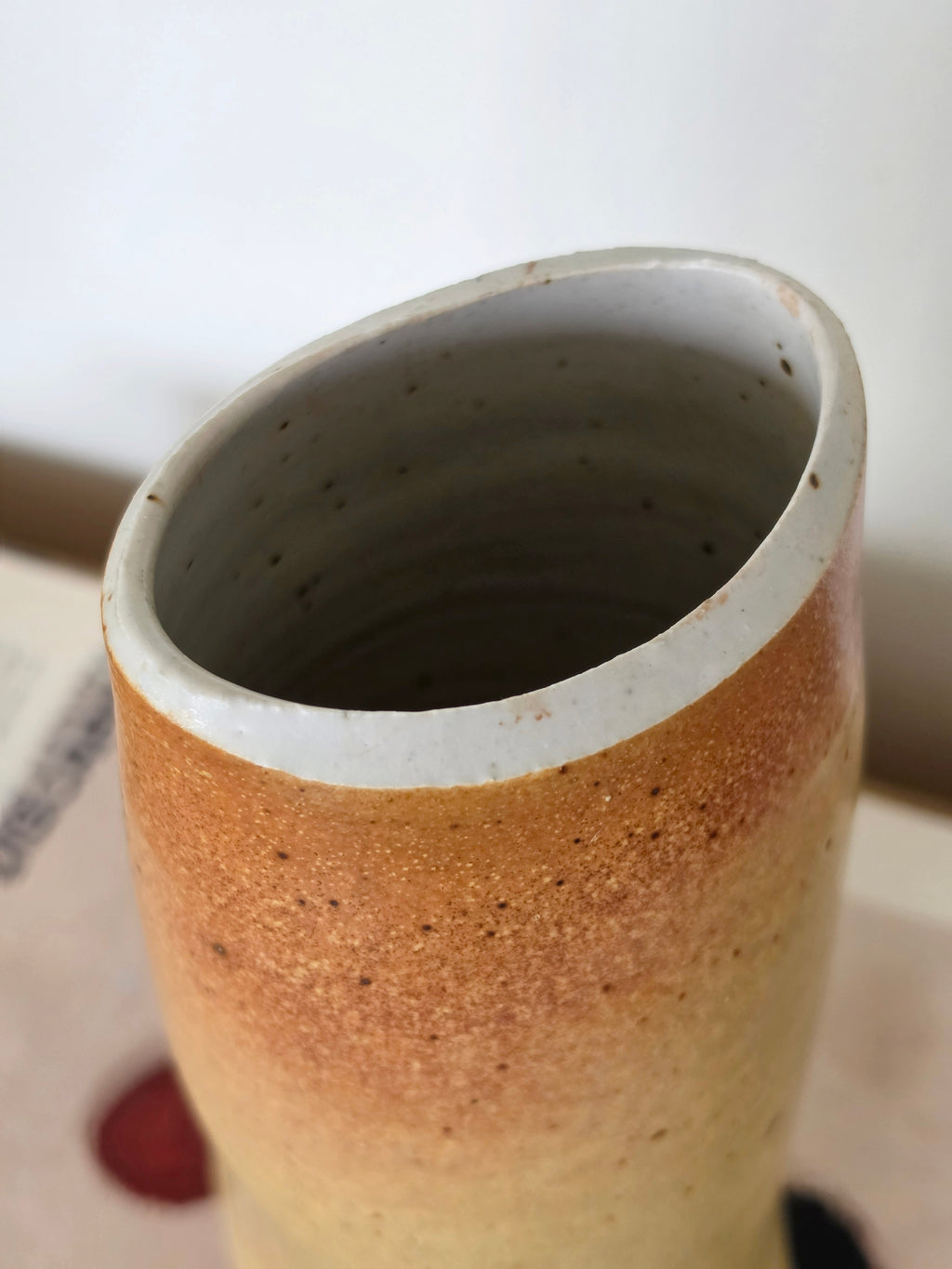 Tall Signed Studio Pottery Vase
