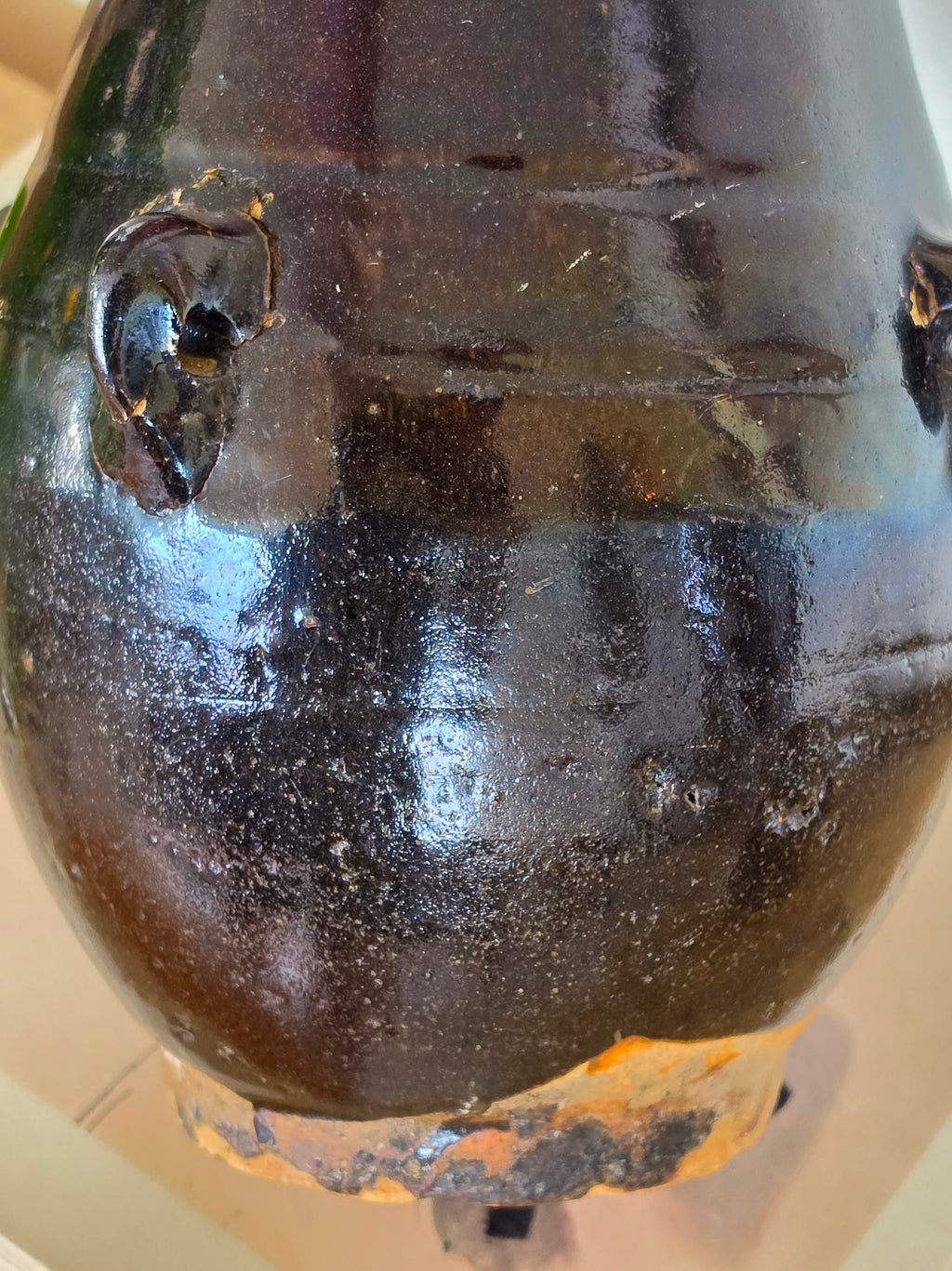 East Asian Black Glazed Pottery Vessel