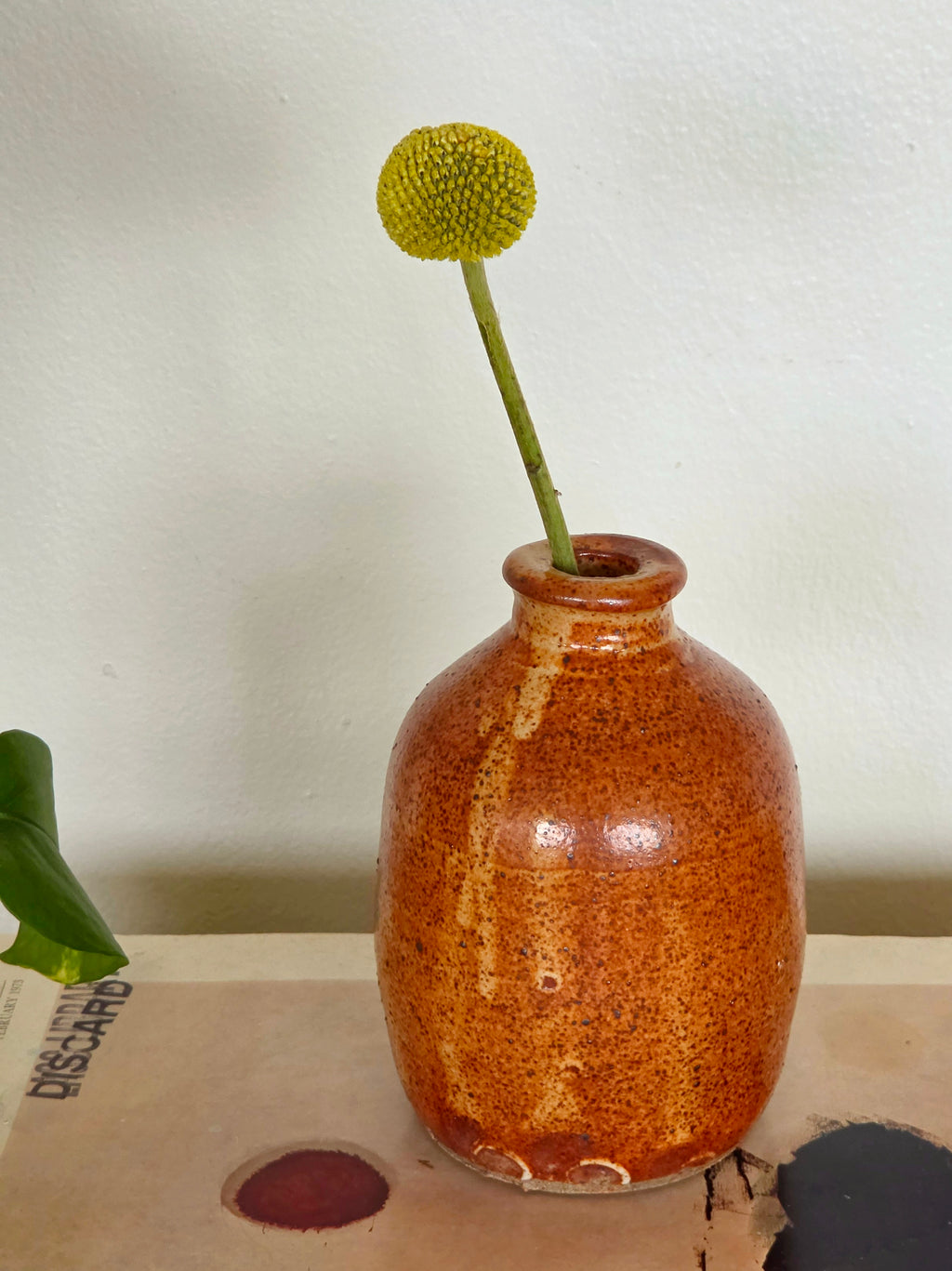 Japanese Glazed Bud Vase