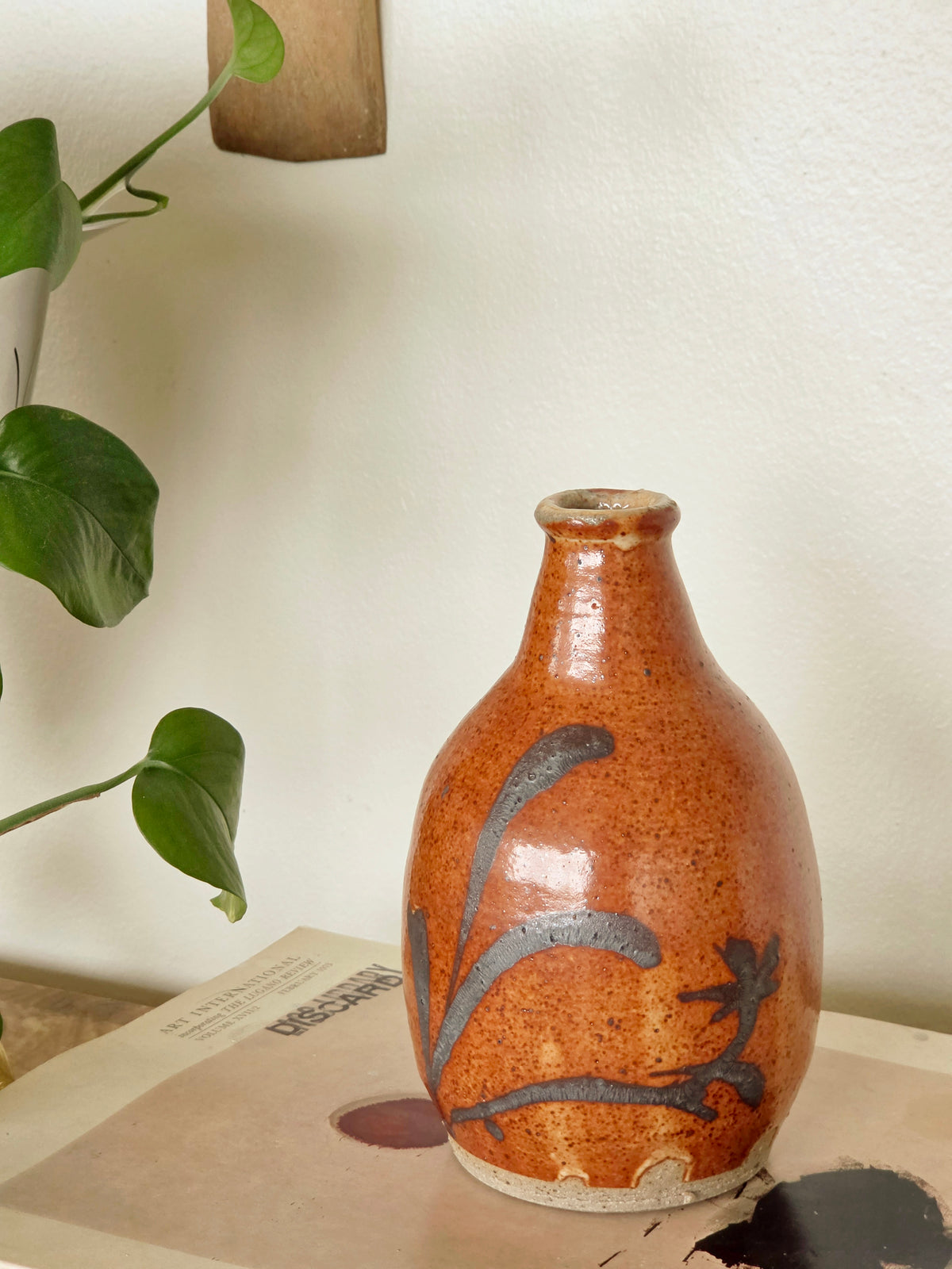 Japanese Floral Theme Bud Vase