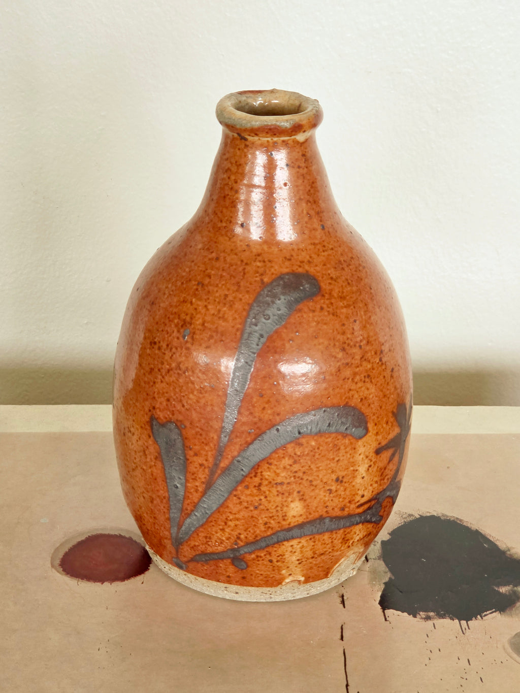 Japanese Floral Theme Bud Vase