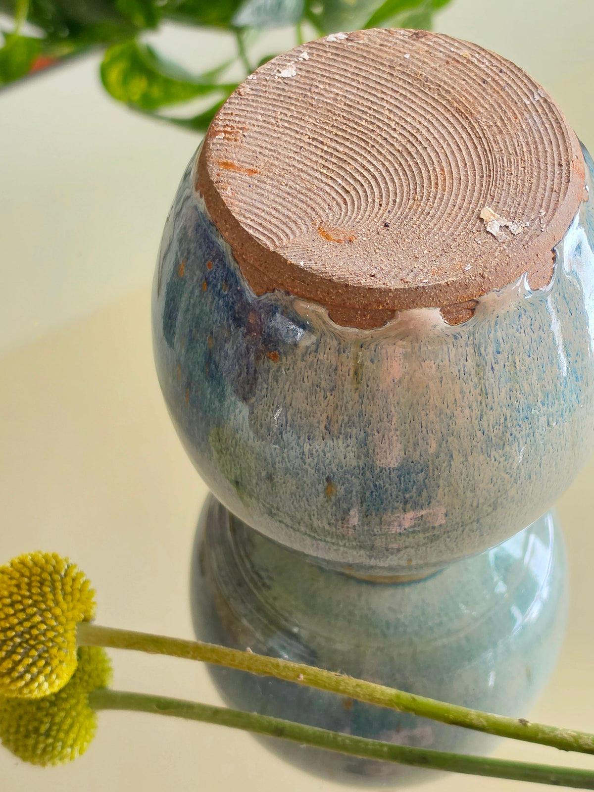 Japanese Blue Bud Vase