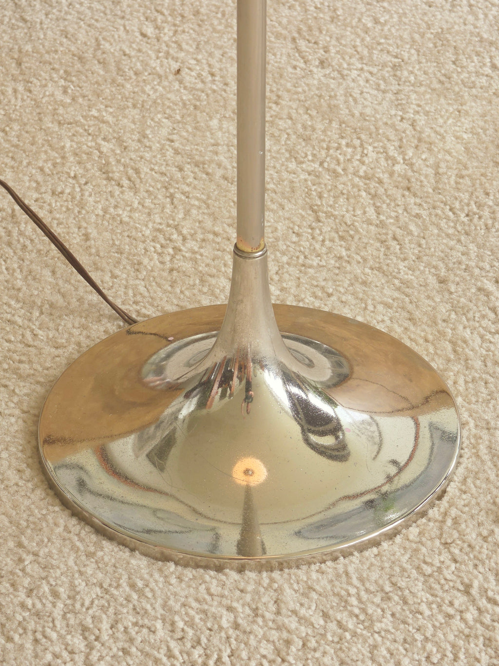 Vintage Laurel Floor Lamp with Chrome Base