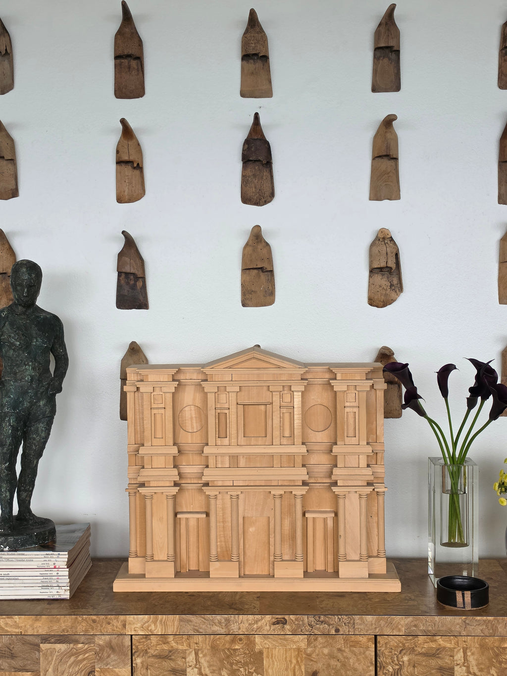 Vintage Architectural Model of the Basilica of San Lorenzo Façade, After Michelangelo Buonarroti