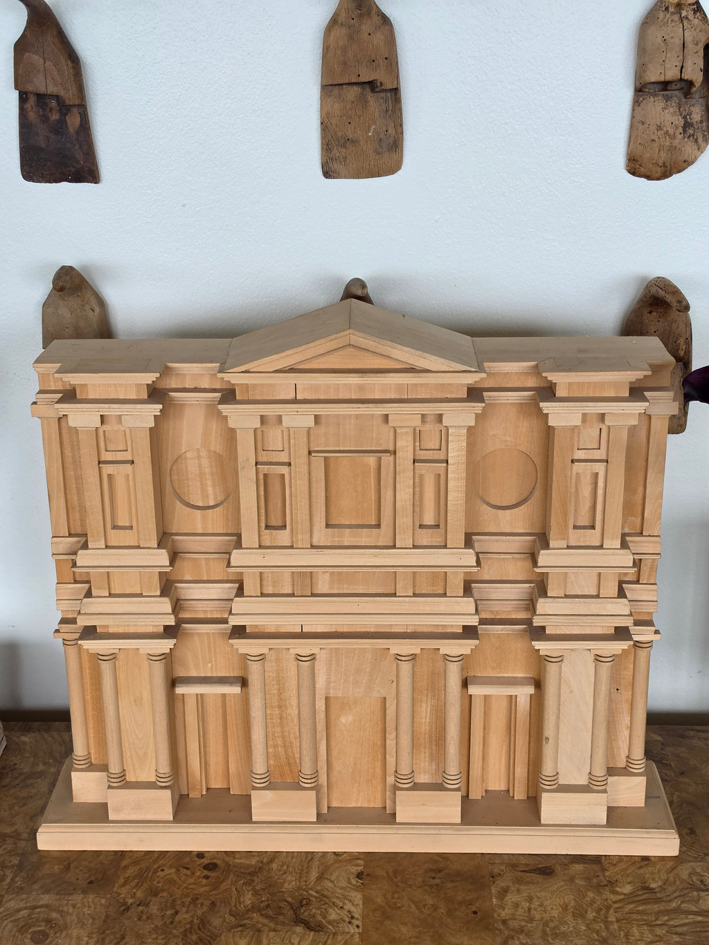 Vintage Architectural Model of the Basilica of San Lorenzo Façade, After Michelangelo Buonarroti